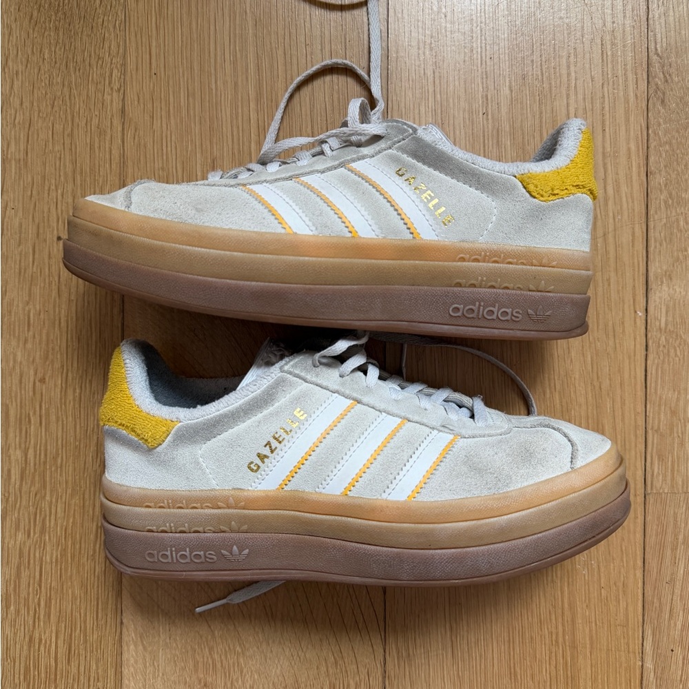 Adidas Platform Gazelle Sneakers with White Interior
